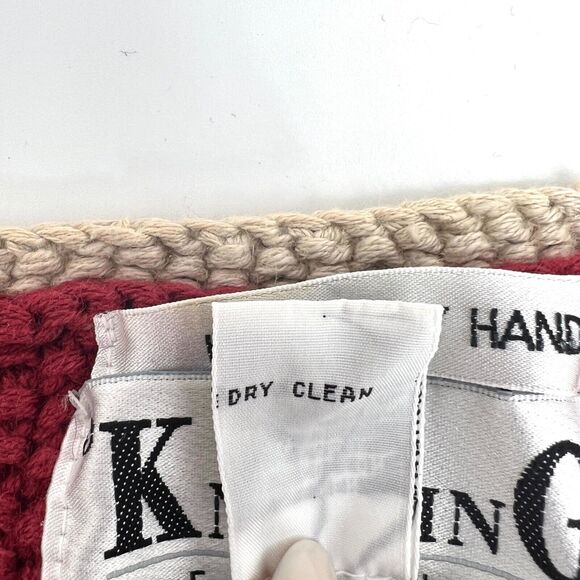 VTG Knitting Needles Knitted by Hand Sweater Size M - Picture 7 of 9